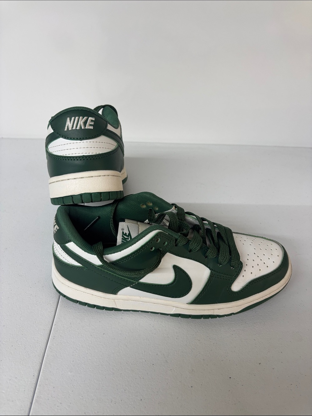 Nike Women’s Low-Top Sneakers - White & Dark Green